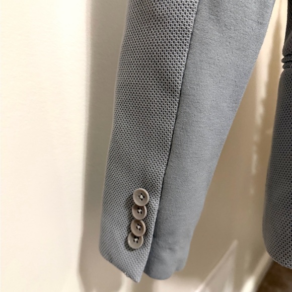 BCBGMAXAZRIA Light Grey Chandler Blazer | Tailored Jacket - Picture 5 of 7